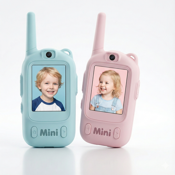 Mini Video Wireless Walkie-Talkies for Kids (2-Pack)