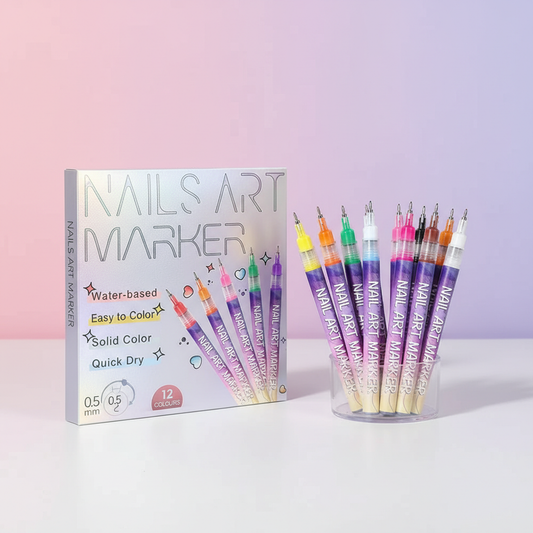 AZAELLA Nail Sculpt™ Pro – 12 Shade Precision Art Liner Set